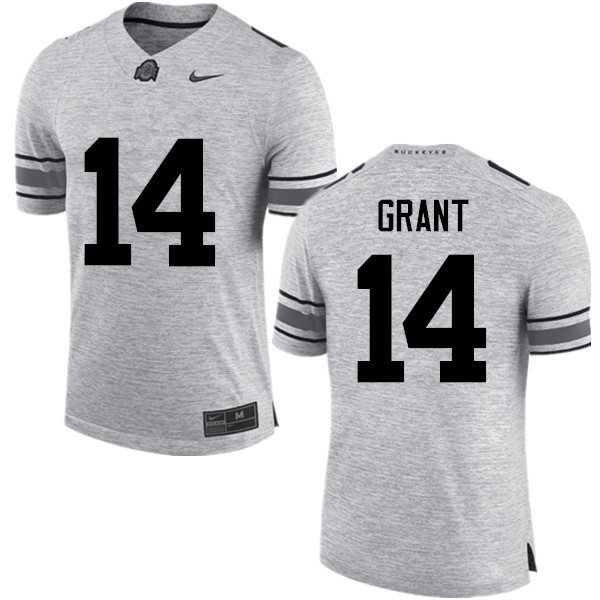 Ohio State Buckeyes #14 Curtis Grant College Football Jerseys Game-Gray